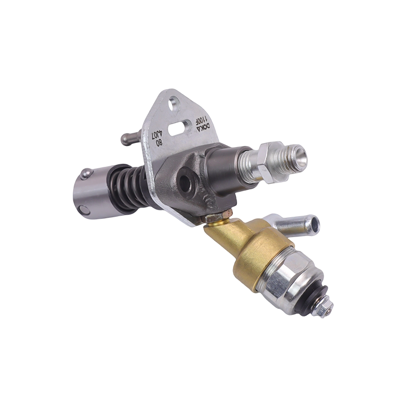 Bomba de inyección de combustible Yanmar Serie 1100F tipo válvula solenoide, con cuerpo de taqué rodillo y conector de salida de aceite M12x1.5, adecuada para los motores monocilíndricos refrigerados por aire 1100FE fabricados en China.